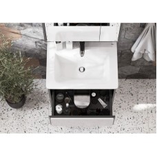 Комплект мебели белый глянец/антрацит 60 см Roca Ronda ZRU9302963 + 327472000 + ZRU9302968