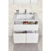 Комплект мебели белый глянец 80 см Roca Up ZRU9303012 + 327470000 + ZRU9303017