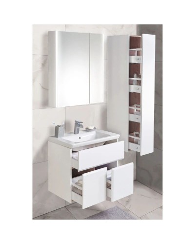Комплект мебели белый глянец 60 см Roca Up ZRU9303010 + 327472000 + ZRU9303015