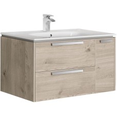 Комплект мебели светлый дуб 80 см Roca Lago 857296444 + 32799C000 + ZRU9000033