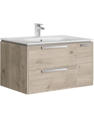 Комплект мебели светлый дуб 80 см Roca Lago 857296444 + 32799C000 + ZRU9000033