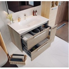 Комплект мебели светлый дуб 80 см Roca Lago 857296444 + 32799C000 + ZRU9000033