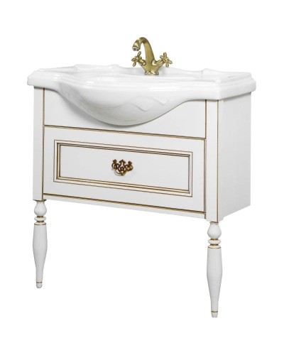 Комплект мебели дуб молочный 85 см Roca America Evolution L ZRU9302960 + 327206000 + ZRU9302950