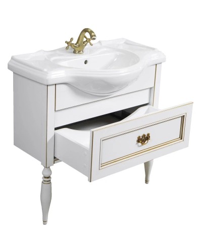 Комплект мебели дуб молочный 85 см Roca America Evolution L ZRU9302960 + 327206000 + ZRU9302950