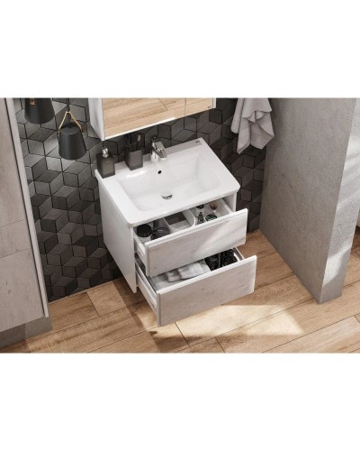 Комплект мебели бетон/белый матовый 60 см Roca Ronda ZRU9303002 + 327472000 + ZRU9303007