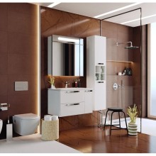 Комплект мебели белый глянец 80 см Roca Lago 857296806 + 32799C000 + ZRU9000033