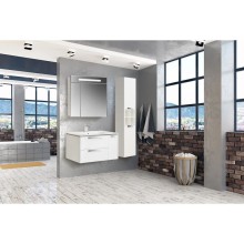 Комплект мебели белый глянец 80 см Roca Lago 857296806 + 32799C000 + ZRU9000033