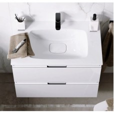 Комплект мебели белый глянец 75,5 см Aqwella 5 Stars Accent ACC0175W + Mal.75.04.D + RM0208W