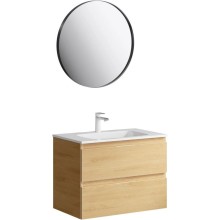 Комплект мебели дуб золотой 75,5 см Aqwella 5 Stars Accent ACC0175DZ + Mal.75.04.D + RM0208BLK