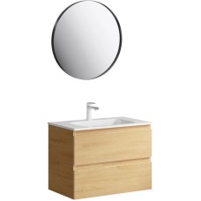 Комплект мебели дуб золотой 75,5 см Aqwella 5 Stars Accent ACC0175DZ + Mal.75.04.D + RM0208BLK