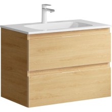 Комплект мебели дуб золотой 75,5 см Aqwella 5 Stars Accent ACC0175DZ + Mal.75.04.D + RM0208BLK