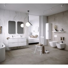 Комплект мебели белый глянец 121,8 см Aqwella 5 Stars Accent ACC0112W + Mal.12.04.D + RM0205W + RM0205W