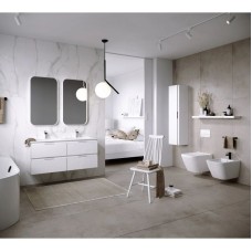 Комплект мебели белый глянец 121,8 см Aqwella 5 Stars Accent ACC0112W + Mal.12.04.D + RM0205W + RM0205W