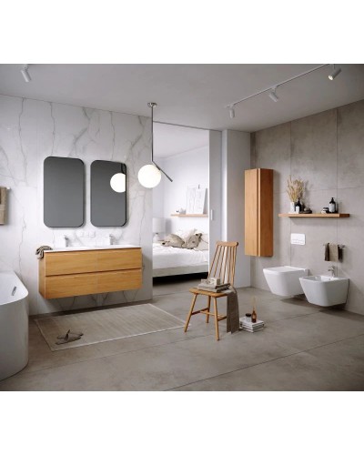 Комплект мебели дуб золотой 121,8 см Aqwella 5 Stars Accent ACC0112DZ + Mal.12.04.D + RM0205BLK + RM0205BLK