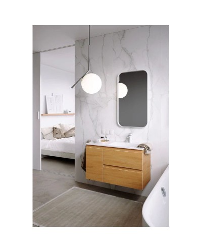 Комплект мебели дуб золотой 91,8 см Aqwella 5 Stars Accent ACC0109RDZ + Mal.09.04.D-R + RM0205W