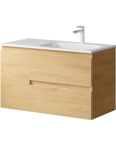 Комплект мебели дуб золотой 91,8 см Aqwella 5 Stars Accent ACC0109RDZ + Mal.09.04.D-R + RM0205W