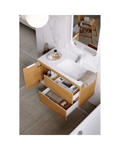 Комплект мебели дуб золотой 91,8 см Aqwella 5 Stars Accent ACC0109RDZ + Mal.09.04.D-R + RM0205W