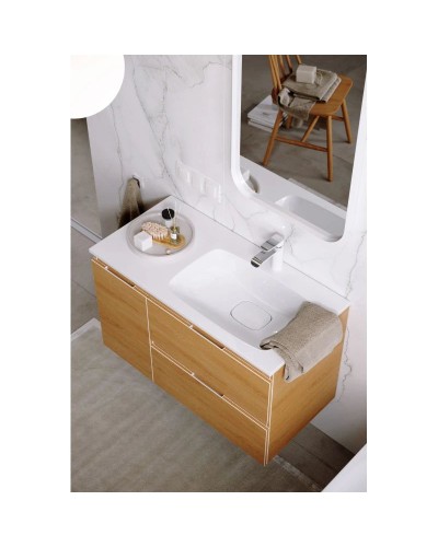 Комплект мебели дуб золотой 91,8 см Aqwella 5 Stars Accent ACC0109RDZ + Mal.09.04.D-R + RM0205W