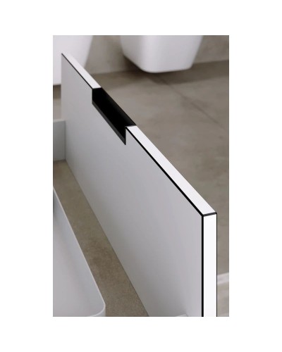 Комплект мебели белый глянец 91,8 см Aqwella 5 Stars Accent ACC0109LW + Mal.09.04.D-L + RM0205BLK