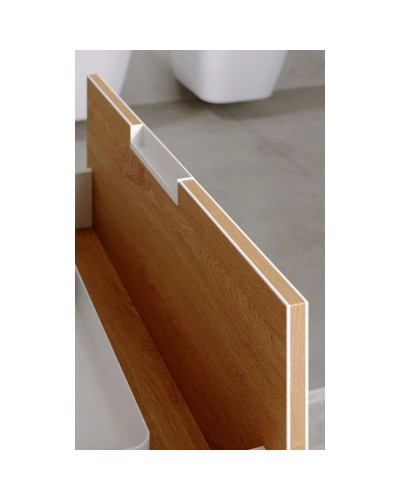 Комплект мебели дуб золотой 91,8 см Aqwella 5 Stars Accent ACC0109LDZ + Mal.09.04.D-L + RM0205BLK