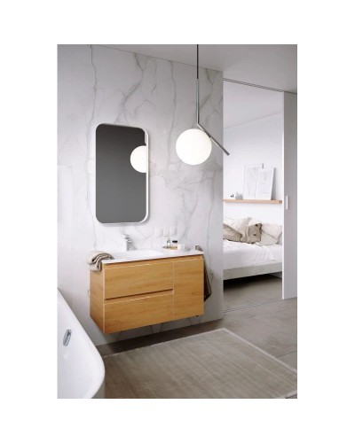 Комплект мебели дуб золотой 91,8 см Aqwella 5 Stars Accent ACC0109LDZ + Mal.09.04.D-L + RM0205W