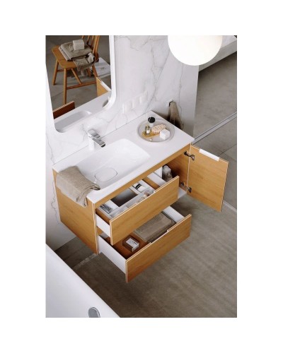 Комплект мебели дуб золотой 91,8 см Aqwella 5 Stars Accent ACC0109LDZ + Mal.09.04.D-L + RM0205W