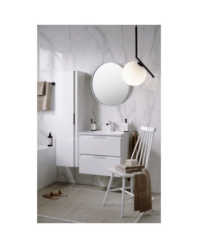 Комплект мебели белый глянец 60,8 см Aqwella 5 Stars Accent ACC0106W + Mal.06.04.D + RM0206W