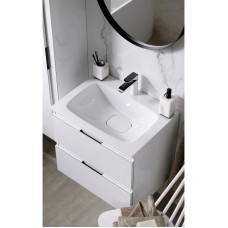 Комплект мебели белый глянец 60,8 см Aqwella 5 Stars Accent ACC0106W + Mal.06.04.D + RM0206BLK