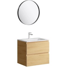 Комплект мебели дуб золотой 60,8 см Aqwella 5 Stars Accent ACC0106DZ + Mal.06.04.D + RM0206BLK