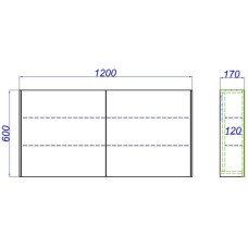 Комплект мебели белый глянец 120 см Aqwella 5 Stars Mobi MOB0112W + MOB0712W + 641945 + 641945 + MOB0412 + MOB0717W