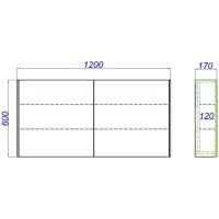 Комплект мебели белый глянец 120 см Aqwella 5 Stars Mobi MOB0112W + MOB0712W + 4640021064269 + 4640021064269 + MOB0412 + MOB0717W