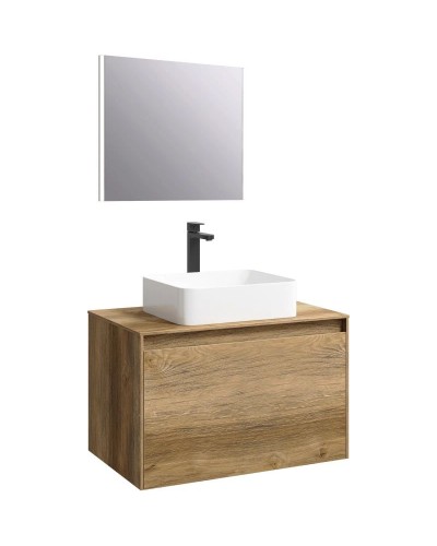 Комплект мебели дуб балтийский 80 см Aqwella 5 Stars Mobi MOB0108DB + MOB0708DB + 641945 + SM0208