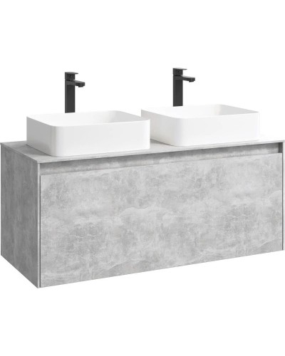 Комплект мебели бетон светлый 120 см Aqwella 5 Stars Mobi MOB0112BS + MOB0712BS + 4640021064269 + 4640021064269 + SM0210