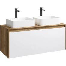 Комплект мебели дуб балтийский/ белый глянец 120 см Aqwella 5 Stars Mobi MOB0112DB + MOB0712W + 641945 + 641945 + SM0210