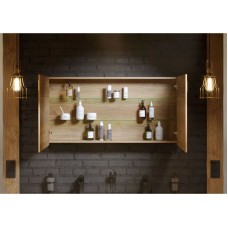 Комплект мебели дуб балтийский/ белый глянец 120 см Aqwella 5 Stars Mobi MOB0112DB + MOB0712W + 4640021064269 + 4640021064269 + MOB0412 + MOB0717DB