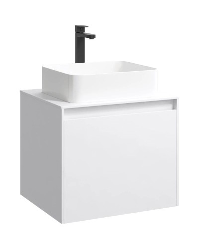 Комплект мебели белый глянец 61 см Aqwella 5 Stars Mobi MOB0106W + MOB0706W + 4640021064269 + MOB0406 + MOB0717W