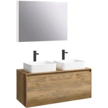 Комплект мебели дуб балтийский 120 см Aqwella 5 Stars Mobi MOB0112DB + MOB0712DB + 641945 + 641945 + SM0210