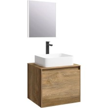 Комплект мебели дуб балтийский 61 см Aqwella 5 Stars Mobi MOB0106DB + MOB0706DB + 641945 + SM0206