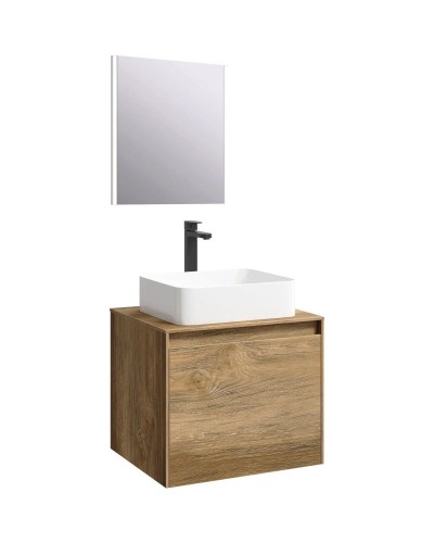 Комплект мебели дуб балтийский 61 см Aqwella 5 Stars Mobi MOB0106DB + MOB0706DB + 641945 + SM0206