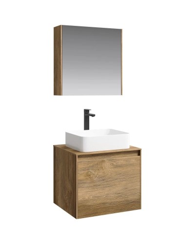 Комплект мебели дуб балтийский 61 см Aqwella 5 Stars Mobi MOB0106DB + MOB0706DB + 641945 + MOB0406 + MOB0717DB