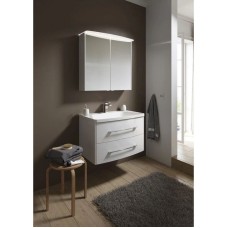 Комплект мебели белый глянец 80 см Aqwella 5 Stars Neringa NER0108 + Ner.08.04.D + NER0408