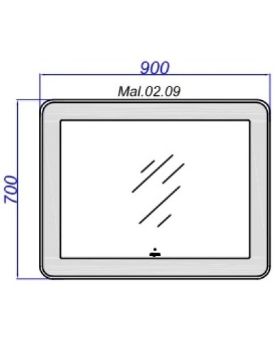 Комплект мебели крафт темный/белый глянец 91,8 см Aqwella 5 Stars Malaga Mal.01.09/L/CD + Mal.09.04.D-L + Mal.02.09