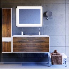 Комплект мебели крафт темный/белый глянец 121,8 см Aqwella 5 Stars Malaga Mal.01.12/CD + Mal.12.04.D + Mal.02.12