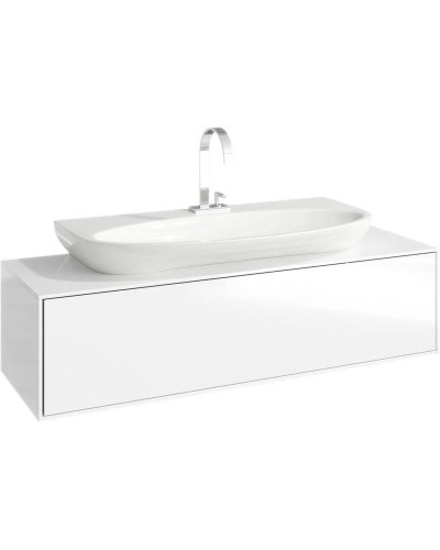 Комплект мебели белый глянец 120 см Aqwella 5 Stars Genesis GEN0112W + Esc.09.04.D + GEN0212