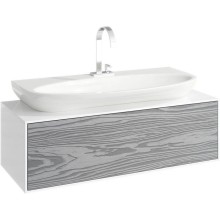 Комплект мебели миллениум серый/белый глянец 100 см Aqwella 5 Stars Genesis GEN0110MG + Esc.09.04.D + GEN0210