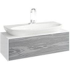 Комплект мебели миллениум серый/белый глянец 100 см Aqwella 5 Stars Genesis GEN0110MG + Esc.09.04.D + GEN0210