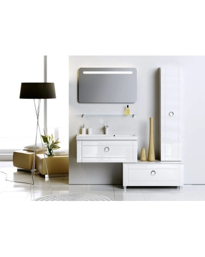 Комплект мебели белый глянец 100 см Aqwella 5 Stars Infinity inf.01.10/001 + Inf.10.04.D + Inf.02.10