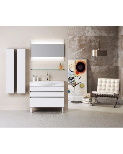 Комплект мебели белый глянец 80 см Aqwella 5 Stars Bergamo Ber.01.08/n/W + Ber.08.04.D + Ber.02.08