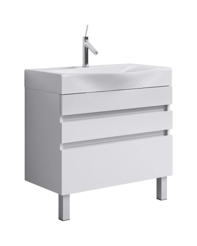 Комплект мебели белый глянец 80 см Aqwella 5 Stars Bergamo Ber.01.08/n/W + Ber.08.04.D + Ber.02.08