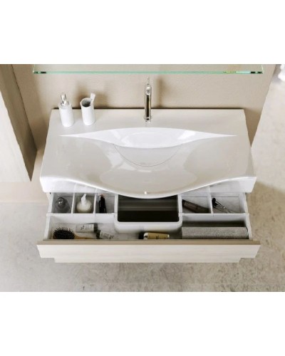 Комплект мебели акация 80 см Aqwella 5 Stars Bergamo Ber.01.08/n/A + Ber.08.04.D + Ber.02.08